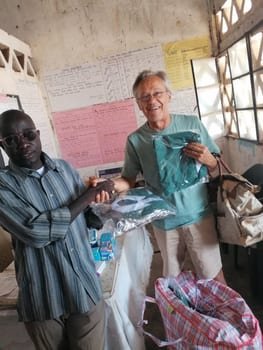 Delivering Uniforms to Headmaster